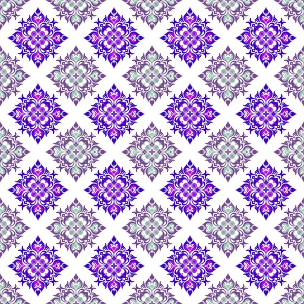 etnik çiçek seamless modeli