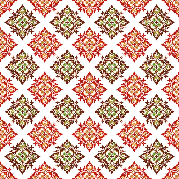 Geleneksel nakış süsüsüyle kusursuz desen. vektör illüstrasyonu