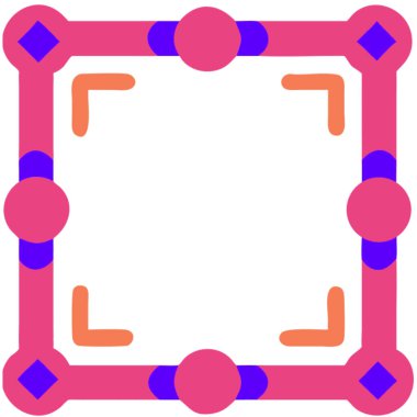 Çizgi film oyununun vektör çizimi