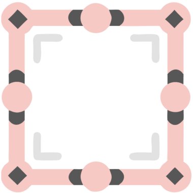 Bir karikatür çerçevesinin vektör çizimi