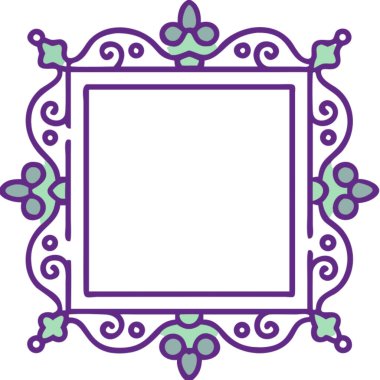 çerçeve simgesi, vektör çizimi