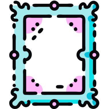 Mavi ve pembe bir arkaplanın vektör çizimi