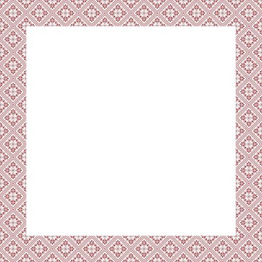 Süslü vektör vintage çerçeve. 10 saniye.