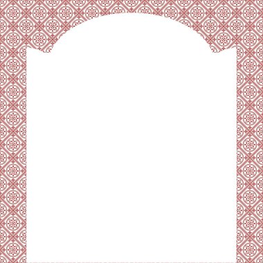 Kırmızıda klasik çerçeve