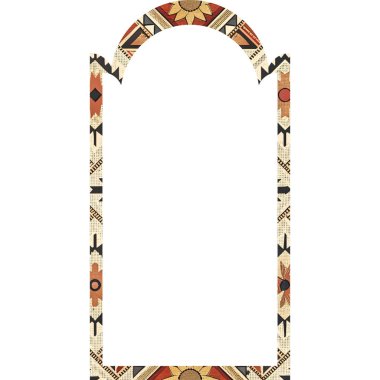 Vintage çerçeve süsleme ile