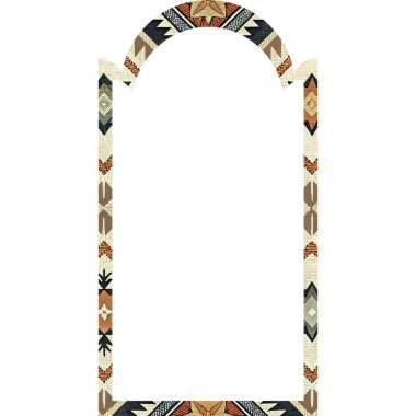 Beyaz arkaplanda dikey bir çerçeve