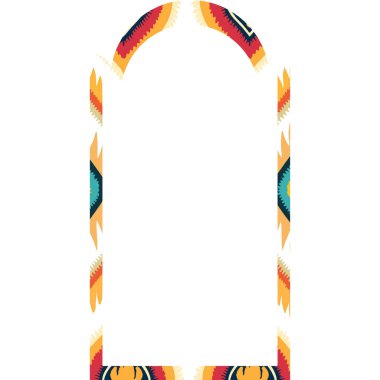 Çizgili ve şeritli etnik kabile kalıbının soyut sınırını yönlendir