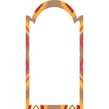 soyut etnik geometrik vektör sanatı