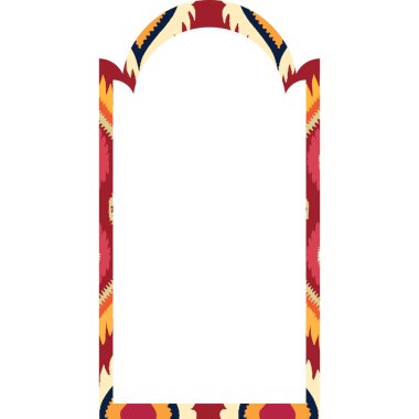 Moğolistan bayrağı çerçevesi ve sınırı. 3d illüstrasyon