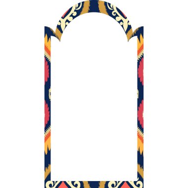 Etnik Hint deseninin vektör çizimi