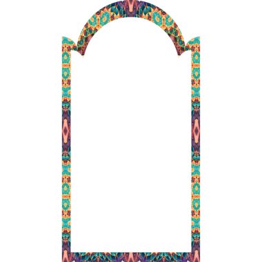 Renkli süsler içinde. beyaz arkaplanda izole