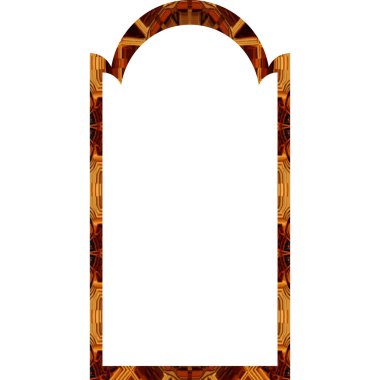 Beyaz arkaplanda izole edilmiş ahşap kapı