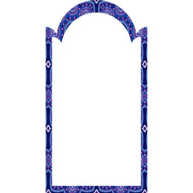 Mavi bir caminin vektör illüstrasyonu