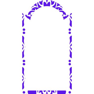 Soyut çiçek süsü olan mavi bir arka plan. vektör