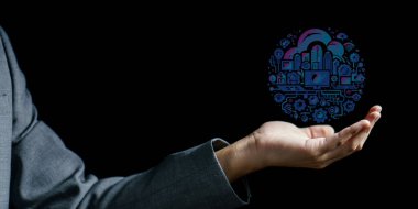 Ampullü bir iş adamı.