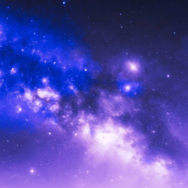 Yıldızlı ve uzayı olan galaksi
