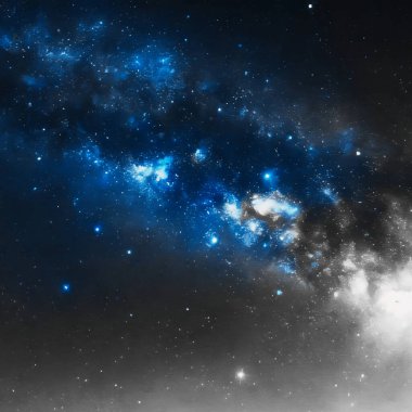 Yıldızlı bir galaksi.