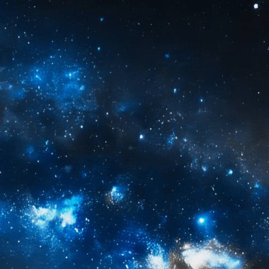 Yıldızlı ve bulutlu gece gökyüzü arkaplanı.
