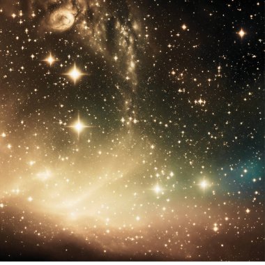 Galaksi ve yıldızlar. Nasa tarafından döşenmiş elementler