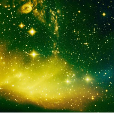 soyut renkli yıldızlı gökyüzü, evren arkaplan