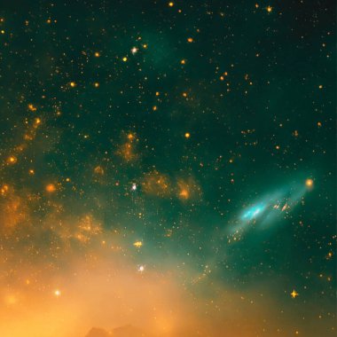 Yıldızlı ve samanyolu güzel gece gökyüzü