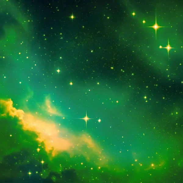 Bir uzayda yıldızlar ve toz