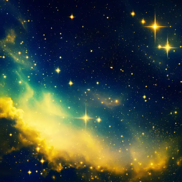 uzayda yıldızlar ve nebula