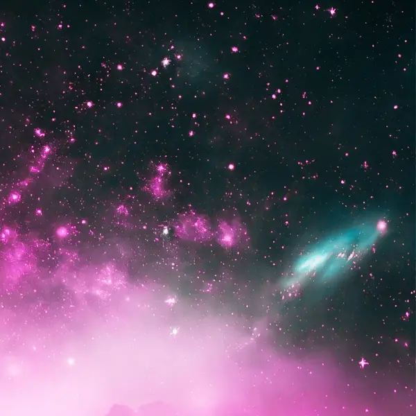 Nebula ve galaksiler uzayda. Bu görüntünün elementleri NASA tarafından desteklenmektedir