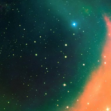 Nebula, uzayın derinliklerindeki yıldızlar, evren. bilim kurgu arkaplanı.