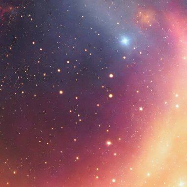 Nebula, yıldızlar ve uzay. bilim kurgu arkaplanı.