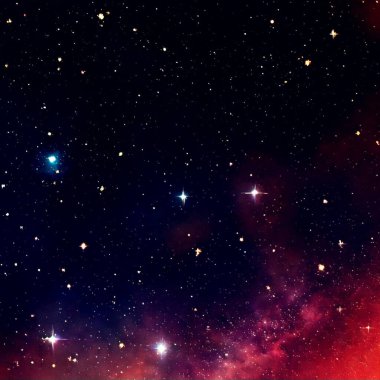 Gece gökyüzü arka plan yıldızlarda