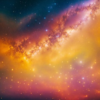 Evrendeki renkli nebula. Bu görüntünün unsurları Nasa tarafından desteklenmektedir.