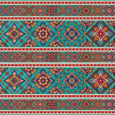 Hint tarzında kusursuz renksiz çiçek deseni.