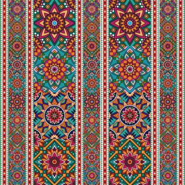 Beyaz arkaplanda geleneksel çiçek süsü