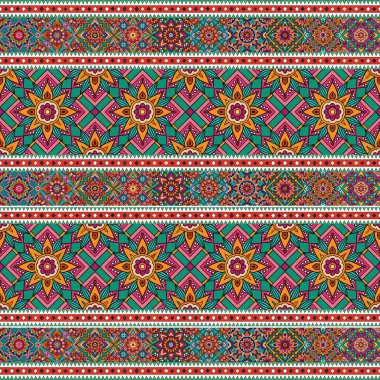 Etnik çiçek desenleri