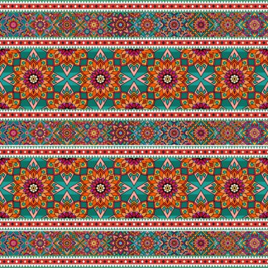 etnik kabile süsleme ile Seamless Modeli.