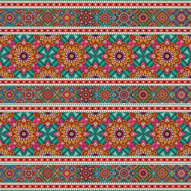 Soyut geometrik etnik seamless modeli