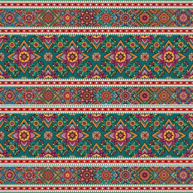 Renkli desenli pürüzsüz etnik geçmiş