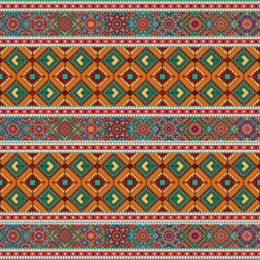 geleneksel nakış işlemeli vektörsüz desen.