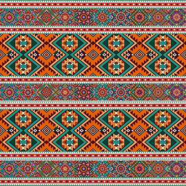 Geleneksel etnik, pürüzsüz model. vektör illüstrasyonu.