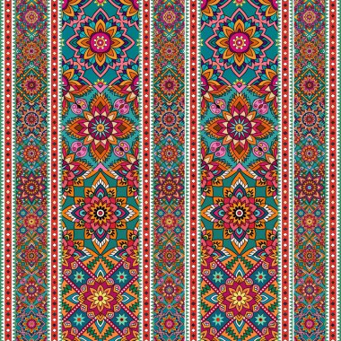 Geleneksel Tayland tarzı renkli desen