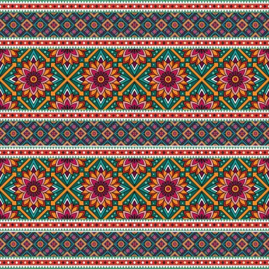 Renkli Meksika lekesiz desenleri