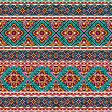 soyut etnik çizgili geometrik desen