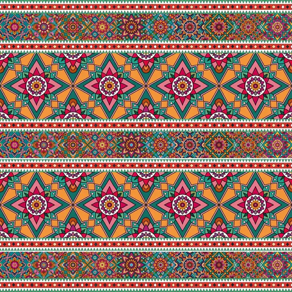Etnik çiçek seamless modeli. Soyut dekoratif desen