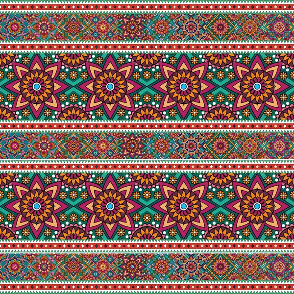 etnik çiçek seamless modeli