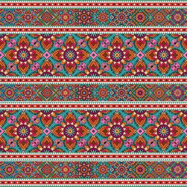Etnik çiçek süsü. Kusursuz desen