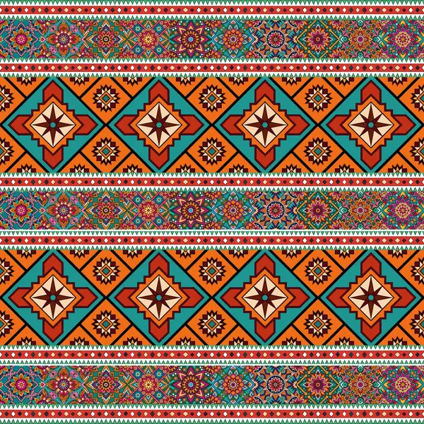 Renkli desenli kabile biçiminde kusursuz vektör dokusu