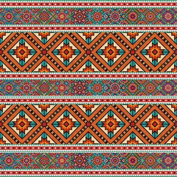 etnik çiçek seamless modeli