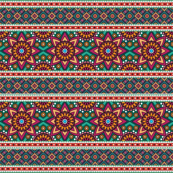 Etnik kabile süsüyle kusursuz desen, vektör illüstrasyonu