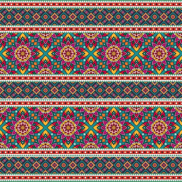 Kusursuz etnik model. Renkli süsleme süsü, Meksika tarzı, boho tarzı..